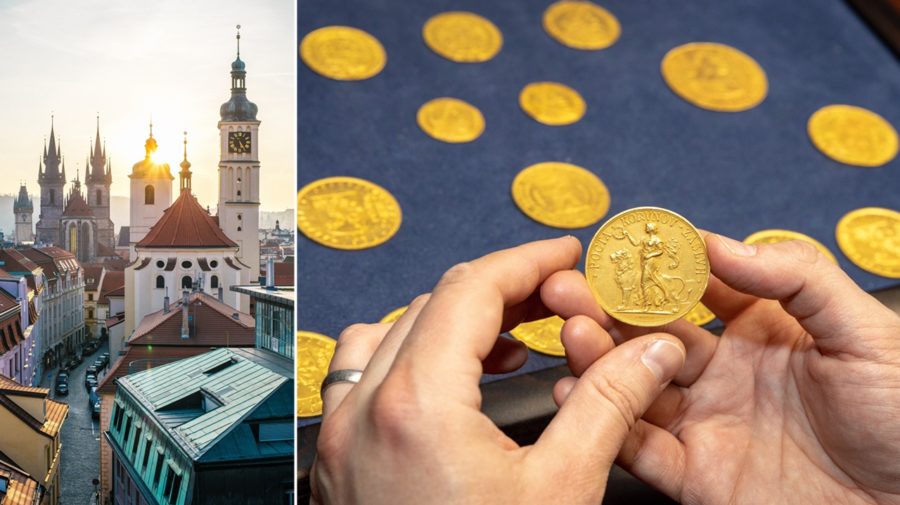 Praha a poklad mince