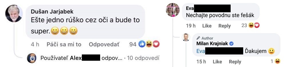 Komentáre Milan Krajniak