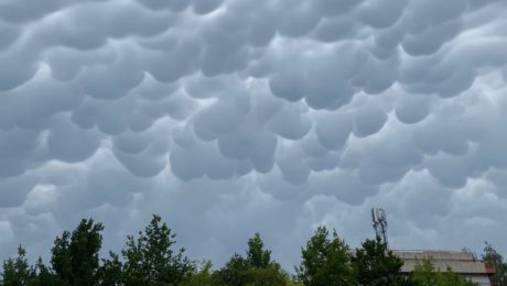 Slovensko počasie oblaky búrka