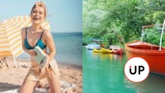 plaz, zena, dievca, dovolenka,