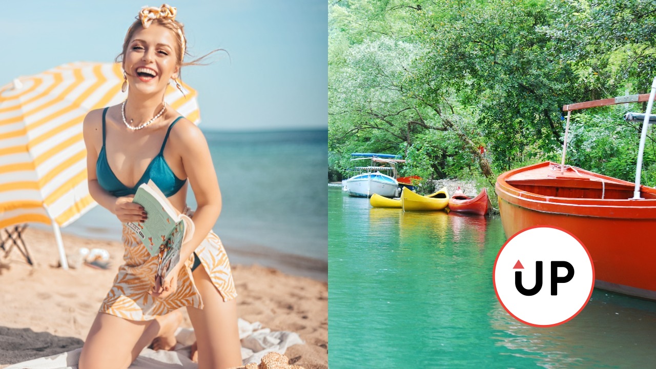 plaz, zena, dievca, dovolenka,