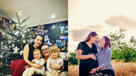 dúhový pár: dve mamy s ich dvomi dcérkami