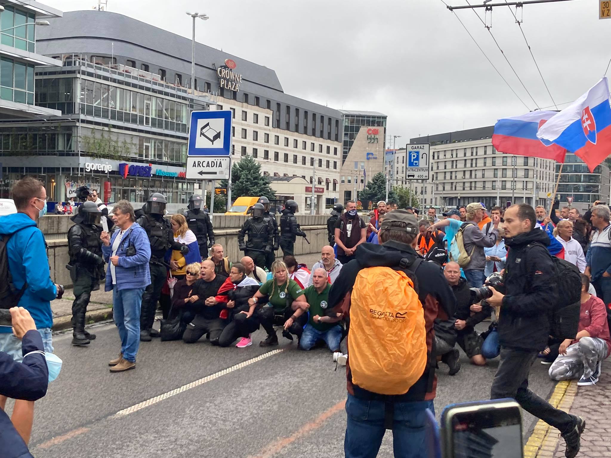 Protest - živá reťaz