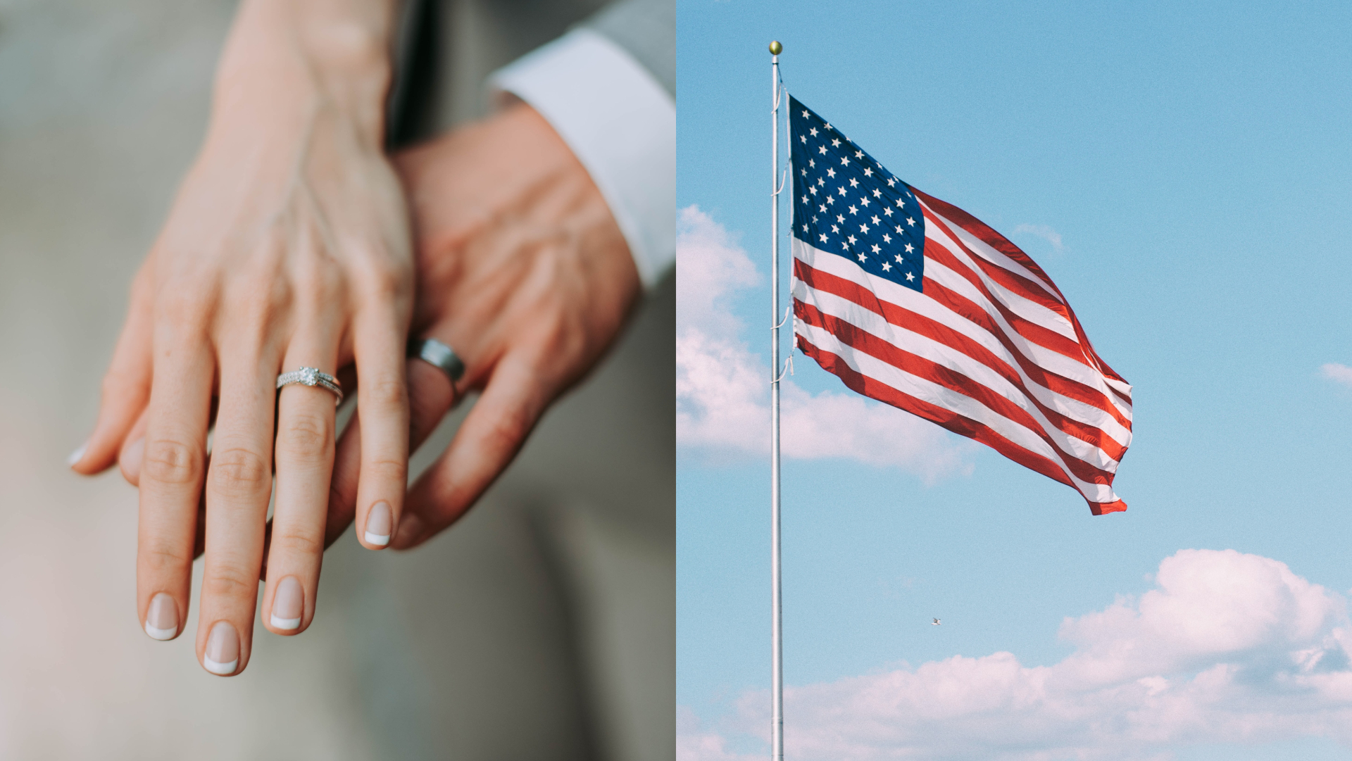 mladomanželia s obrúčkami