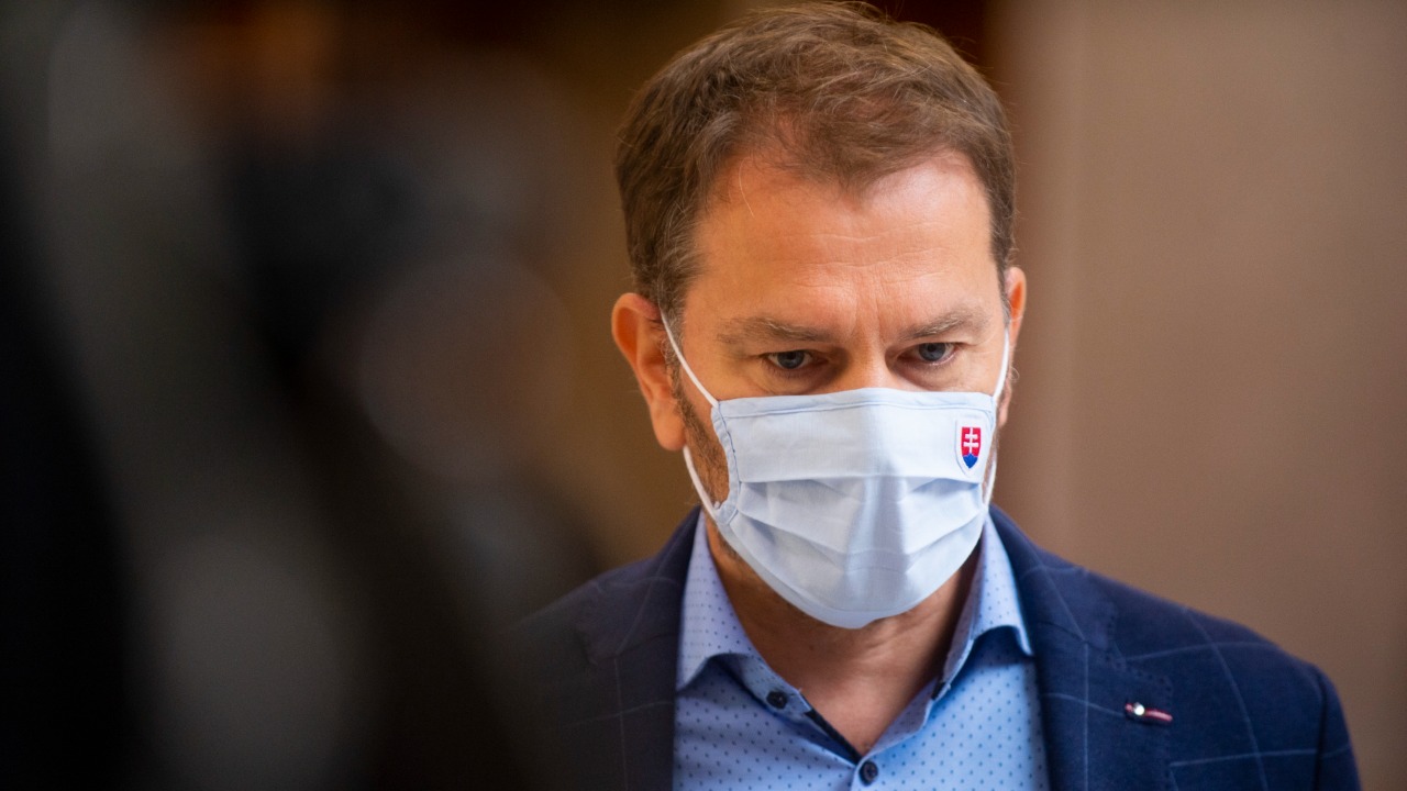 podpredseda vlády a minister financií SR Igor Matovič (OĽaNO) pred rokovaním 29. schôdze vlády SR