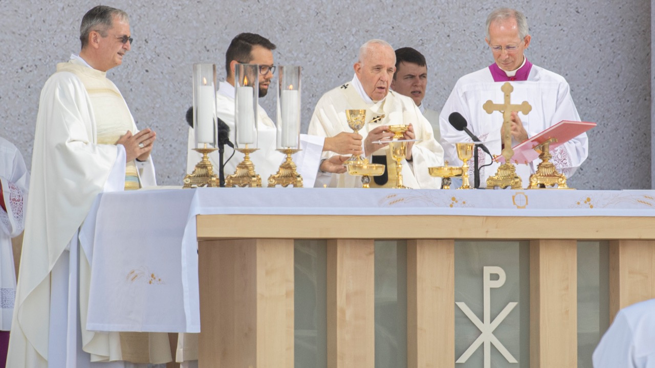 pápež František Slovenska svätá omša Šaštín