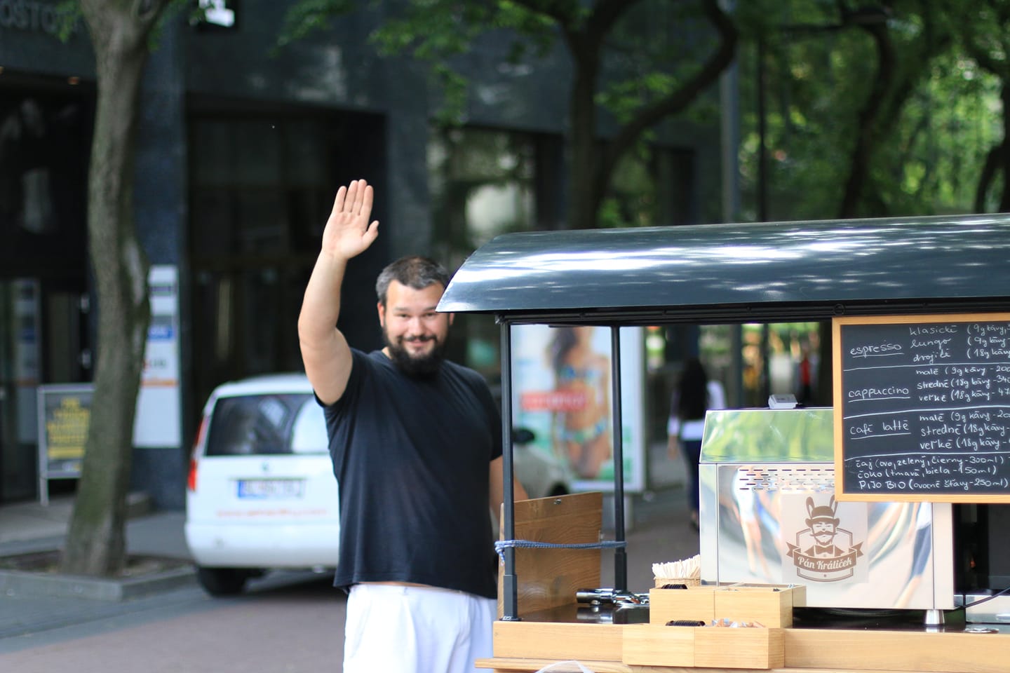 Pojazdná kaviareň pána králička