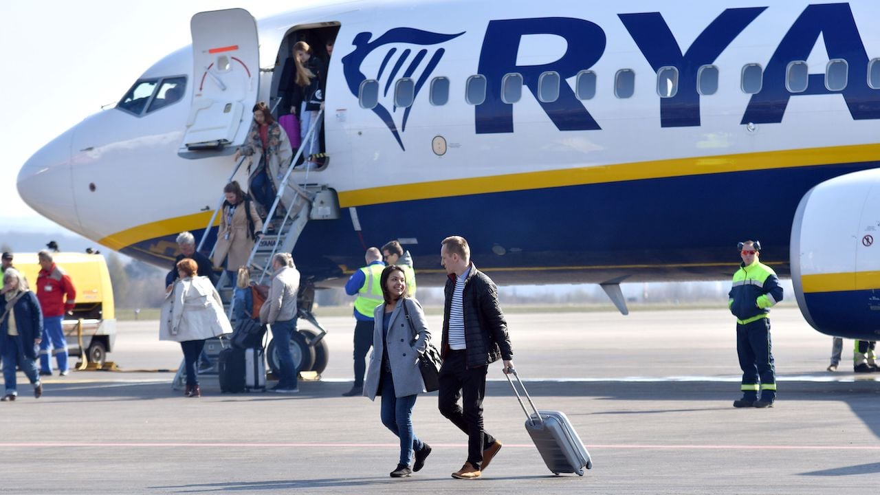 letisko košice ryanair lietadlo