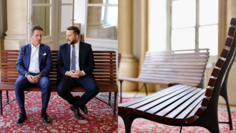 Bratislava slovensko lavička pražská lavička