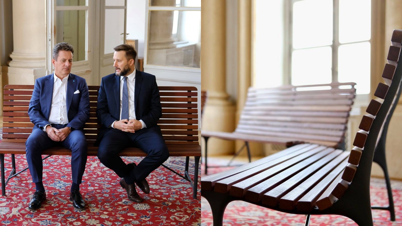 Bratislava slovensko lavička pražská lavička