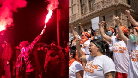 Texas, Varšava, protest, potraty