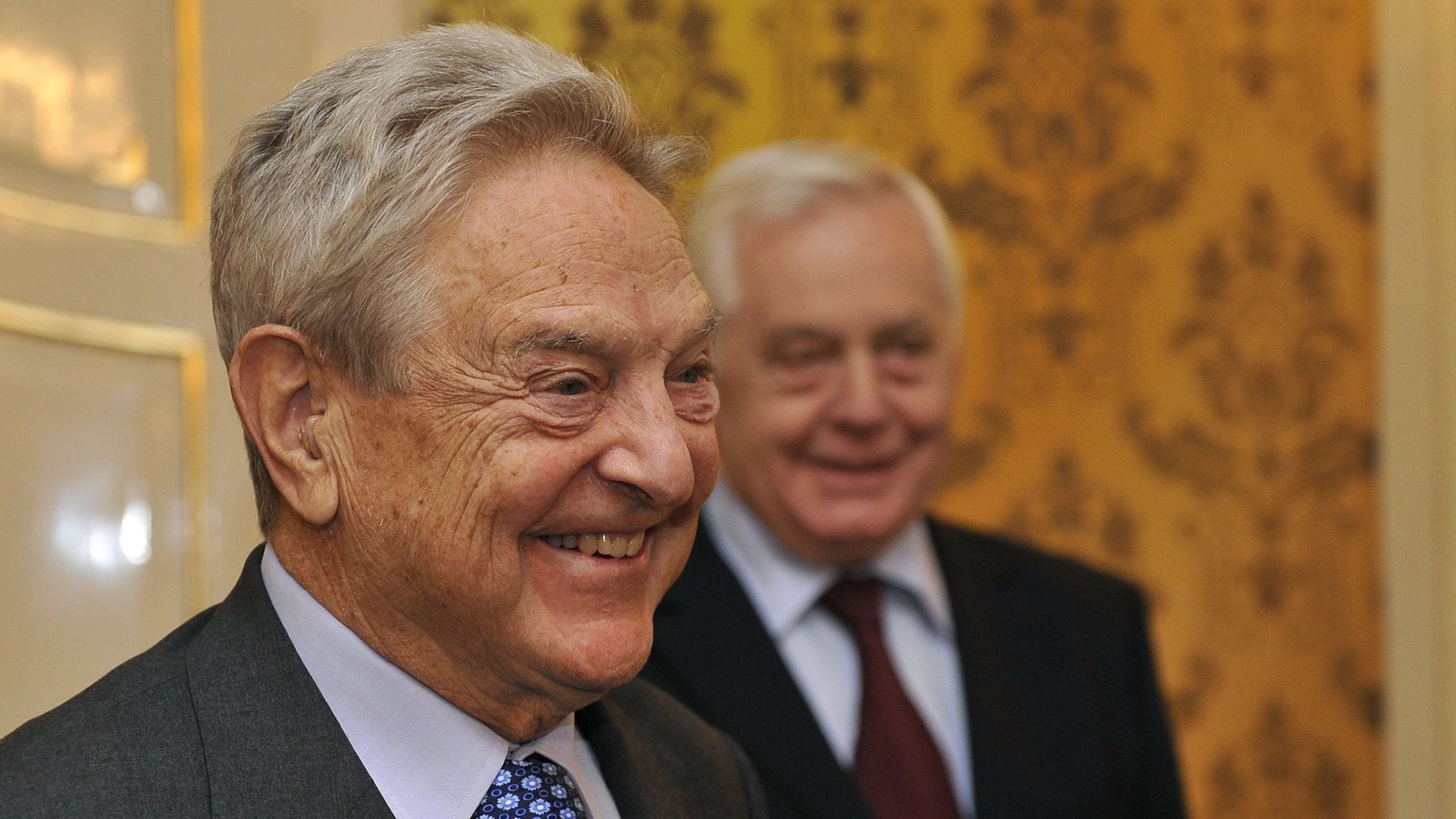 George Soros počas návštevy Slovenska