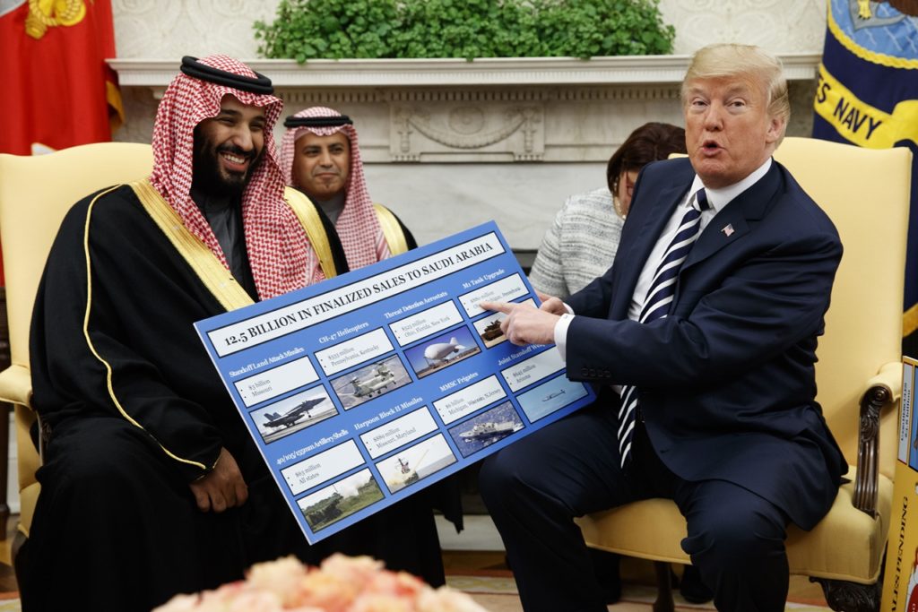 Muhammad bin Salmán a Donald Trump