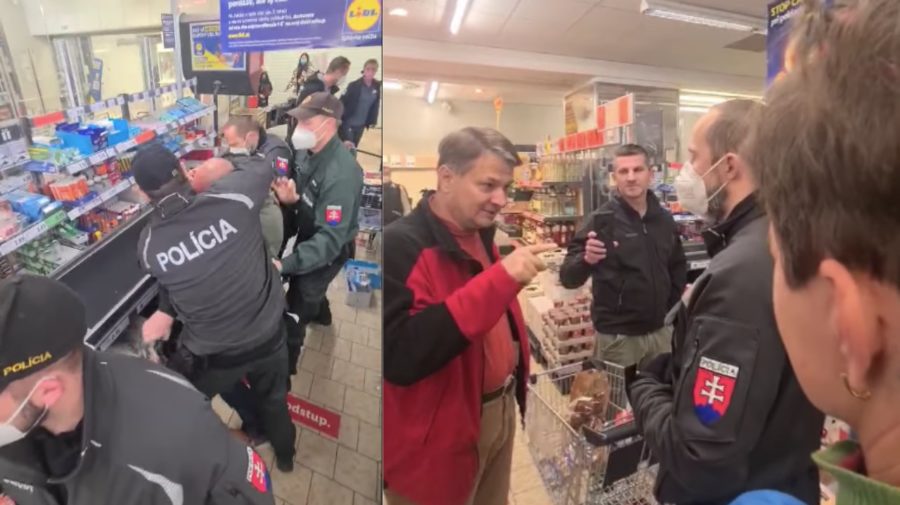 Zásah polície v piešťanskom supermarkete