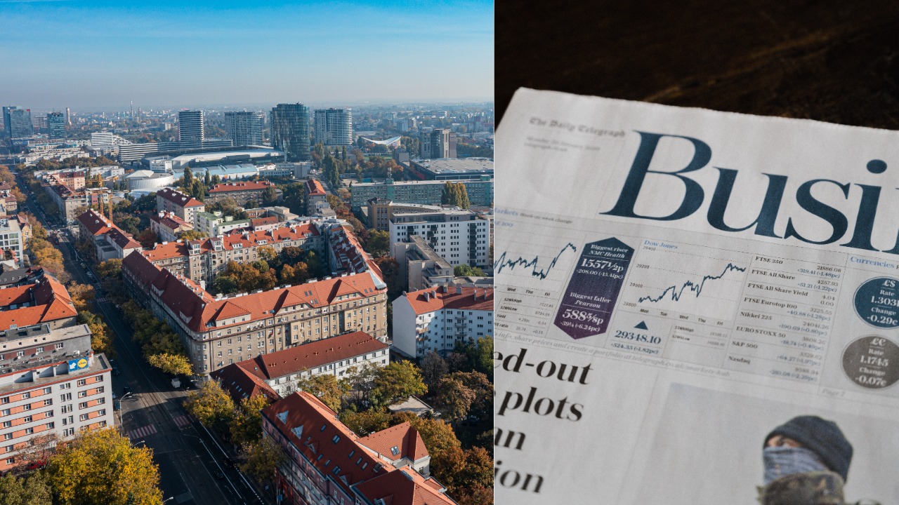 Na snímke z dronu obytné domy na Trnavskom mýte v Bratislave