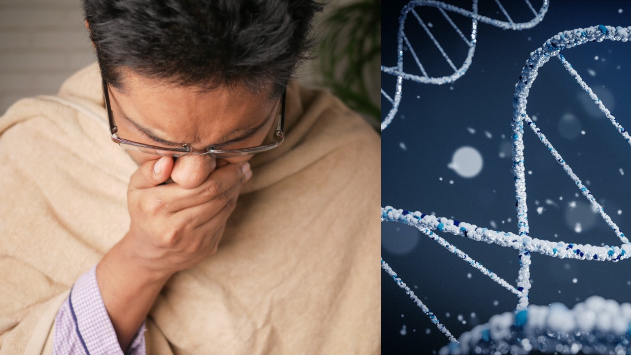 Kašeľ, koronavírus, gén