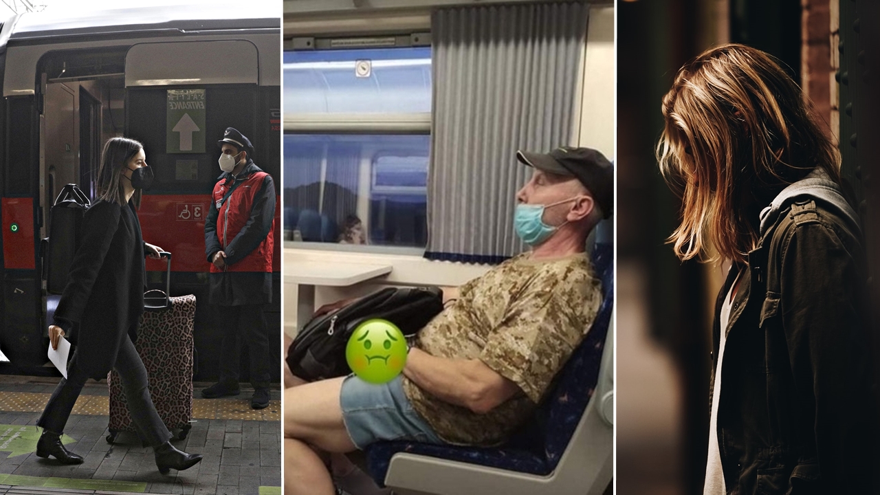 sexuálne obťažovanie masturbovanie vo vlaku