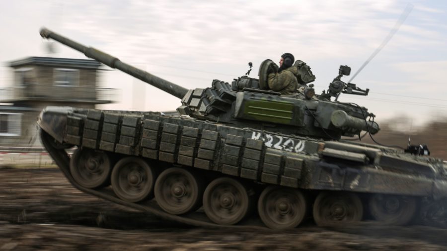 Ruský tank cvičenie