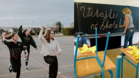 Protestovanie pred domami