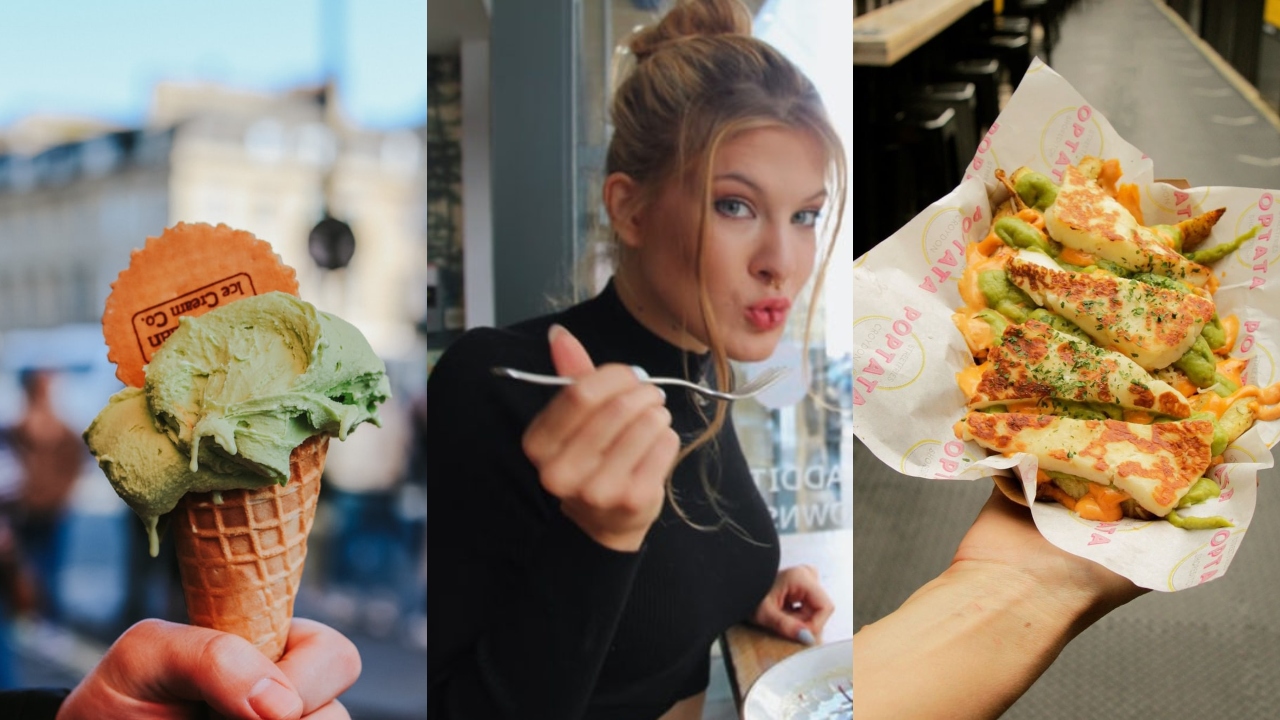 jedlo, street food, zena