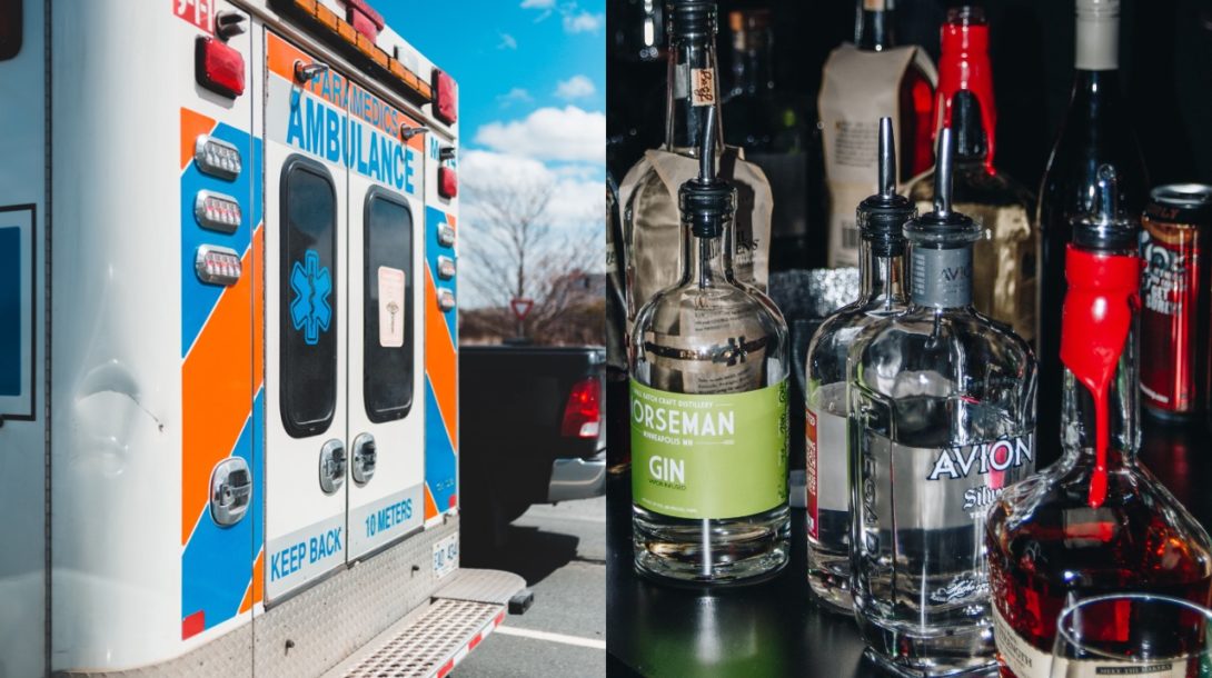 alkohol ambulancia