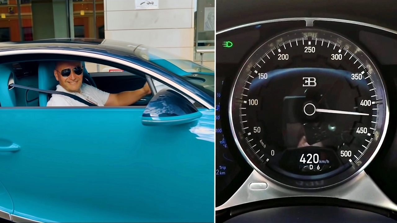 Radim Passer Bugatti Chiron rýchlosť