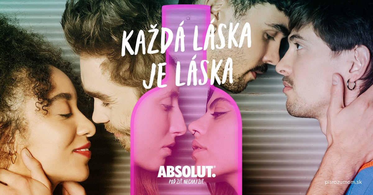 ABSOLUT v novej kampani vyzýva na zmenu definície slova láska v slovenskom slovníku. Zdroj ABSOLUT