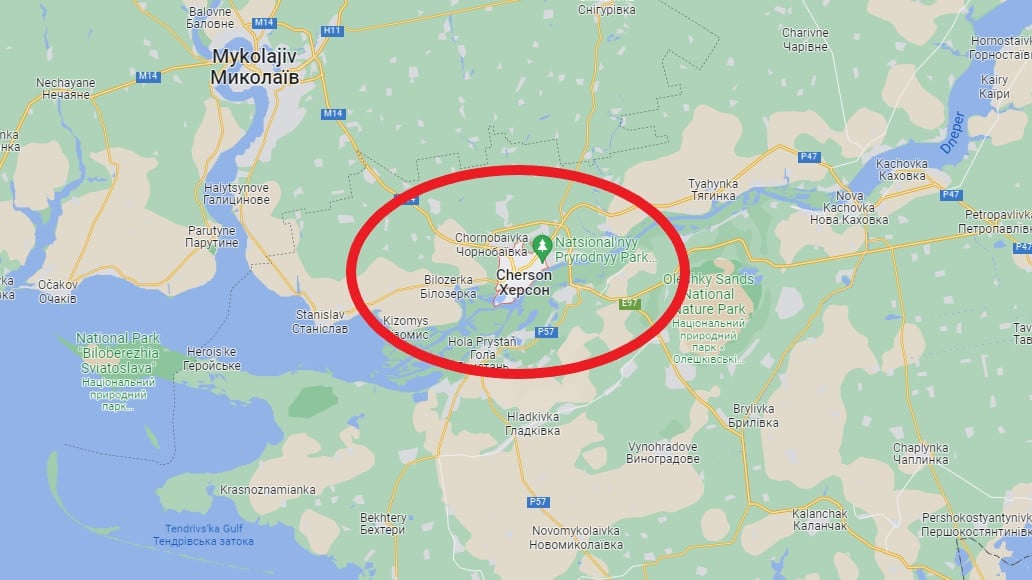 cherson Google maps