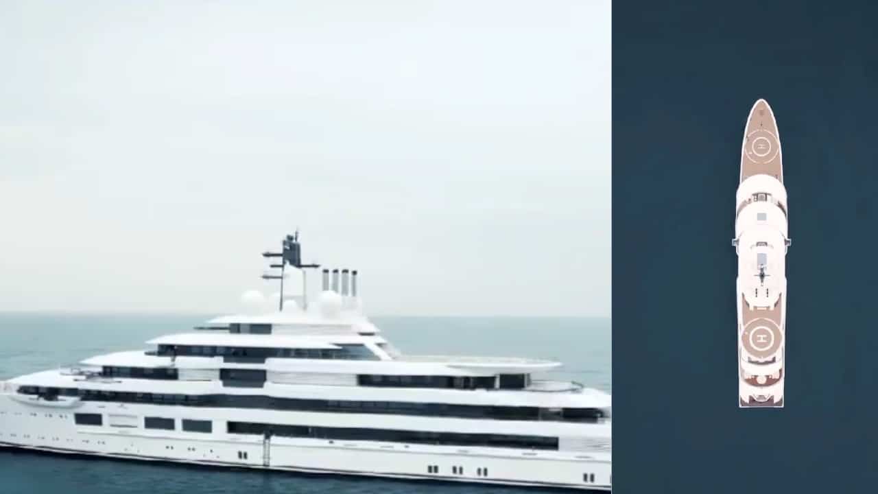 záhadná jachta v taliansku