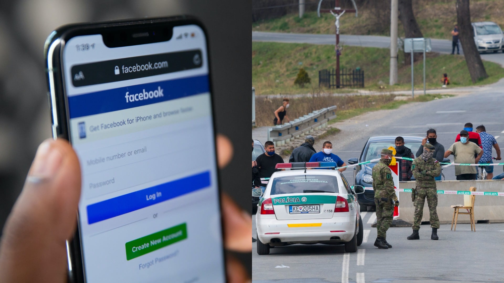 rómovia, karanténa facebook