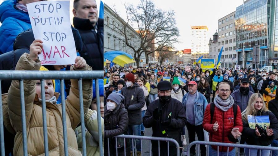 Ukrajina protest Mier Ukrajine