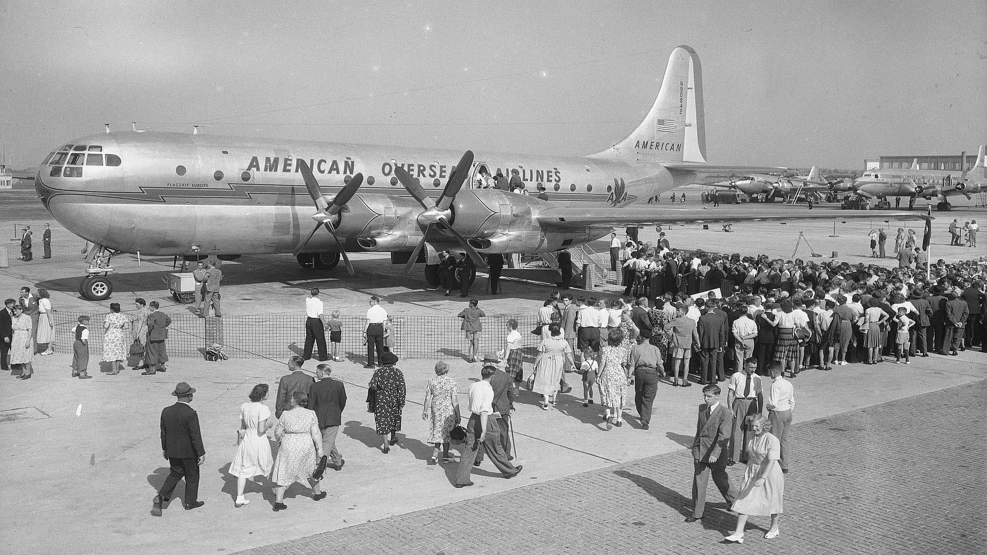 nástup do lietadla v minulosti