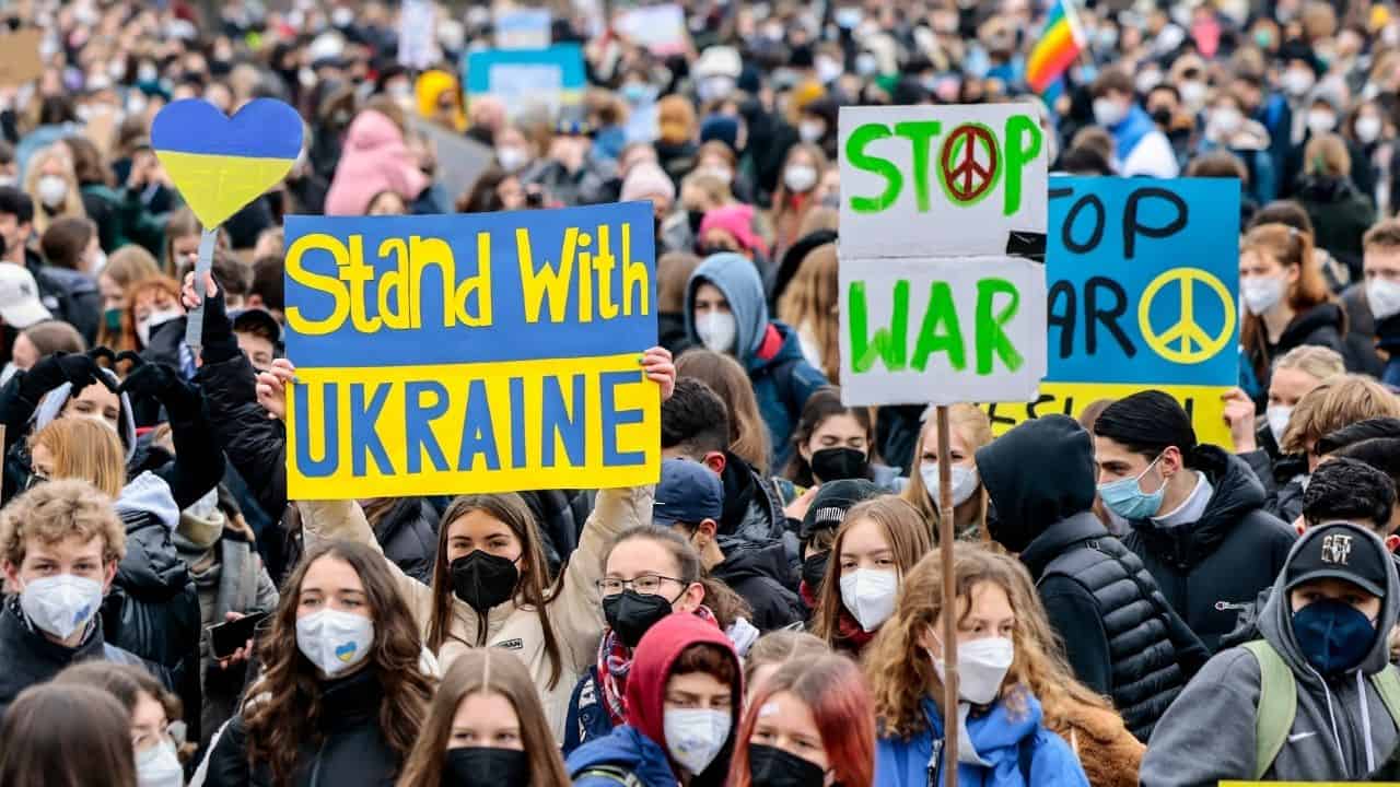 Protesty proti vojne na Ukrajine
