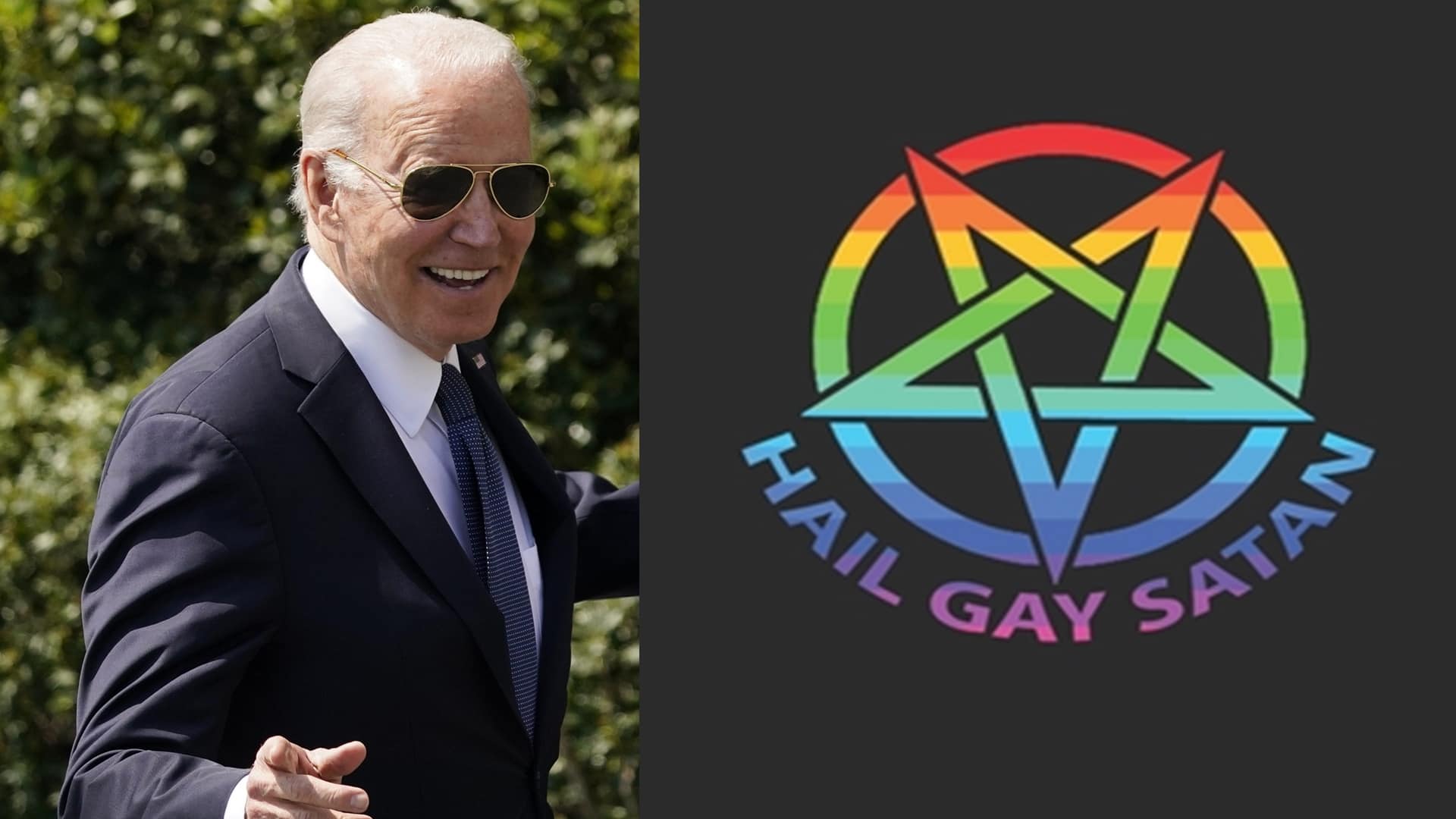 Biden fašisti gay satan ruská propaganda