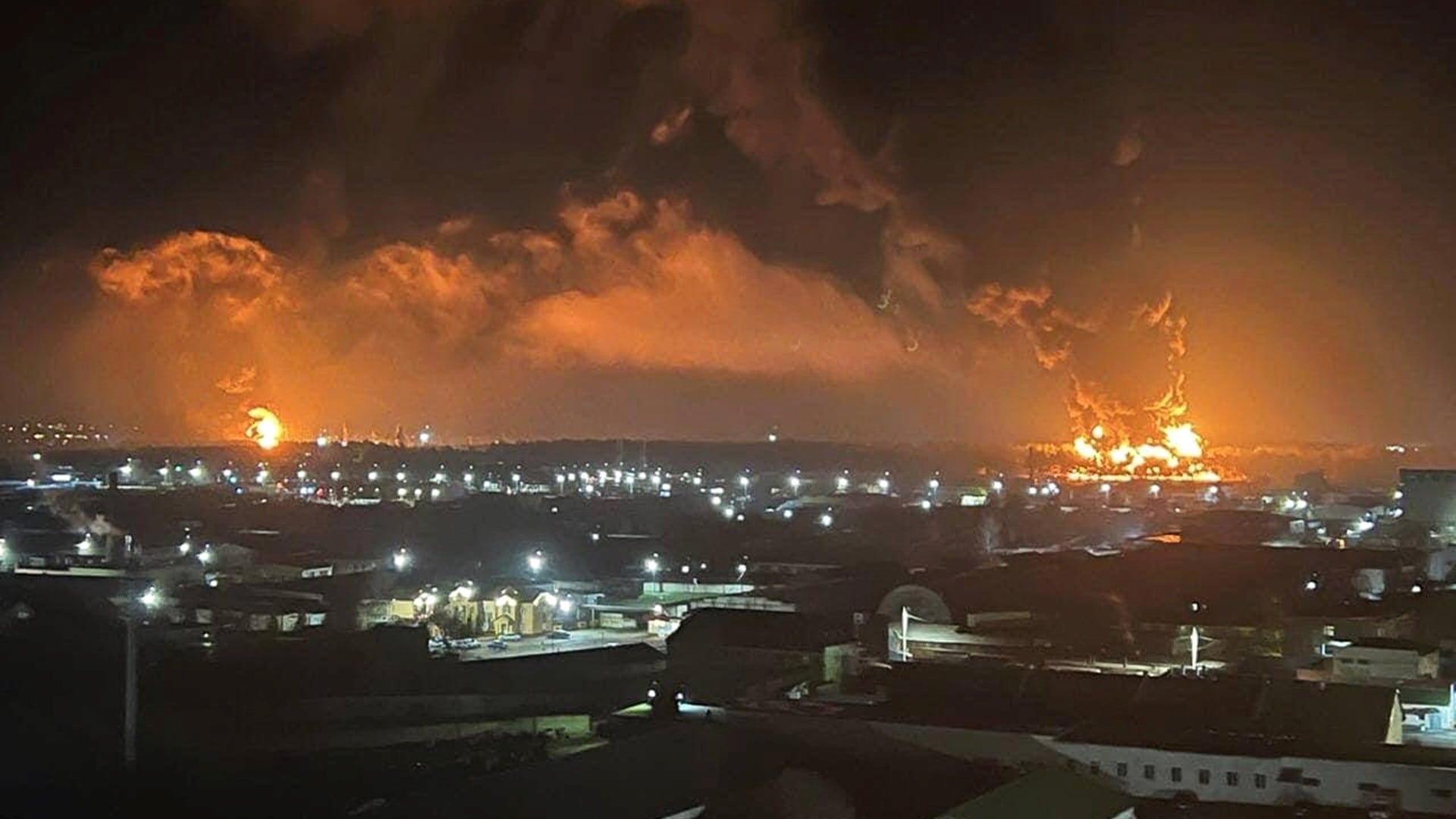 Briansk Rusko plamene požiar