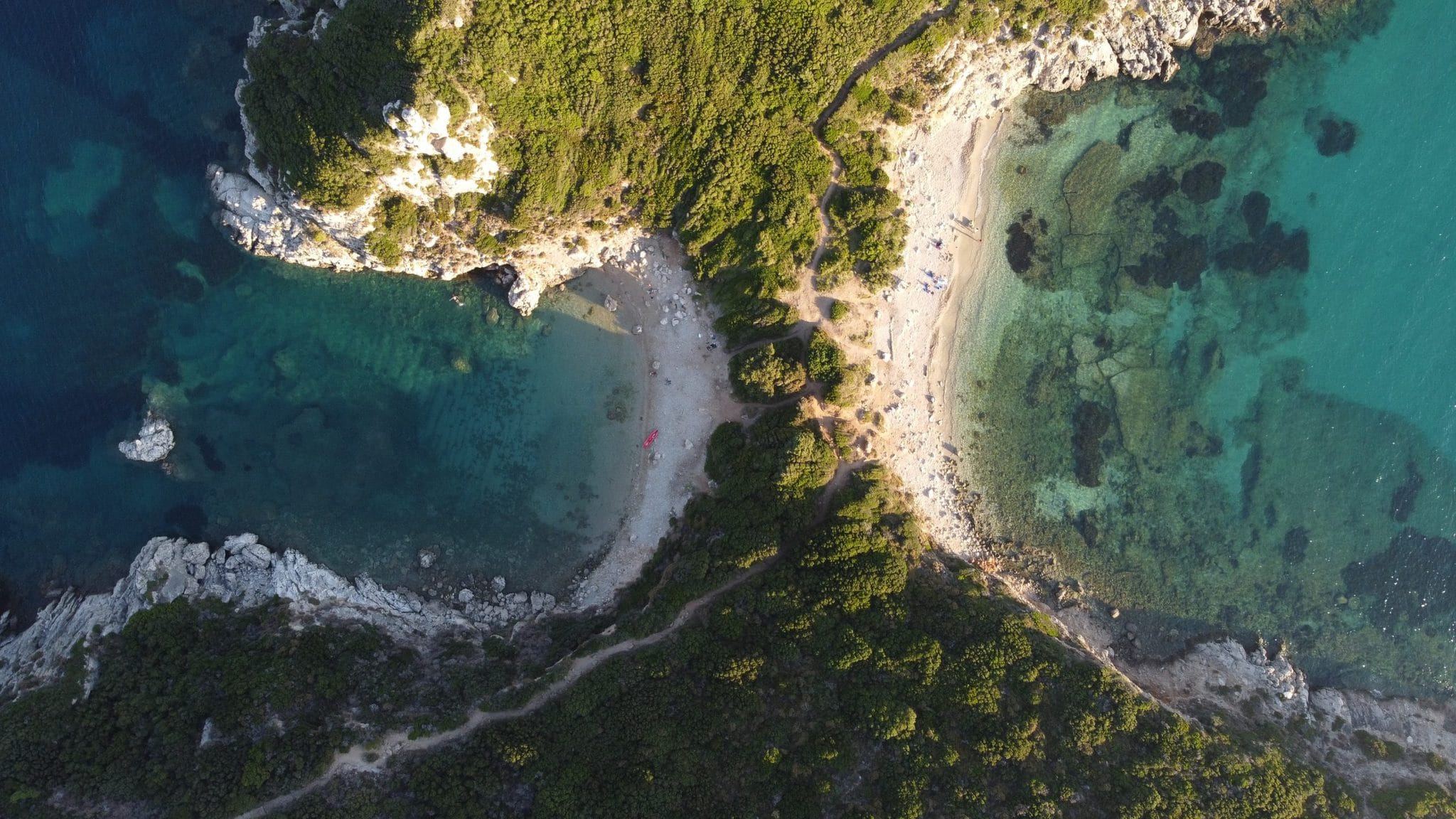Porto Timoni beach, Agios Georgios, Greece