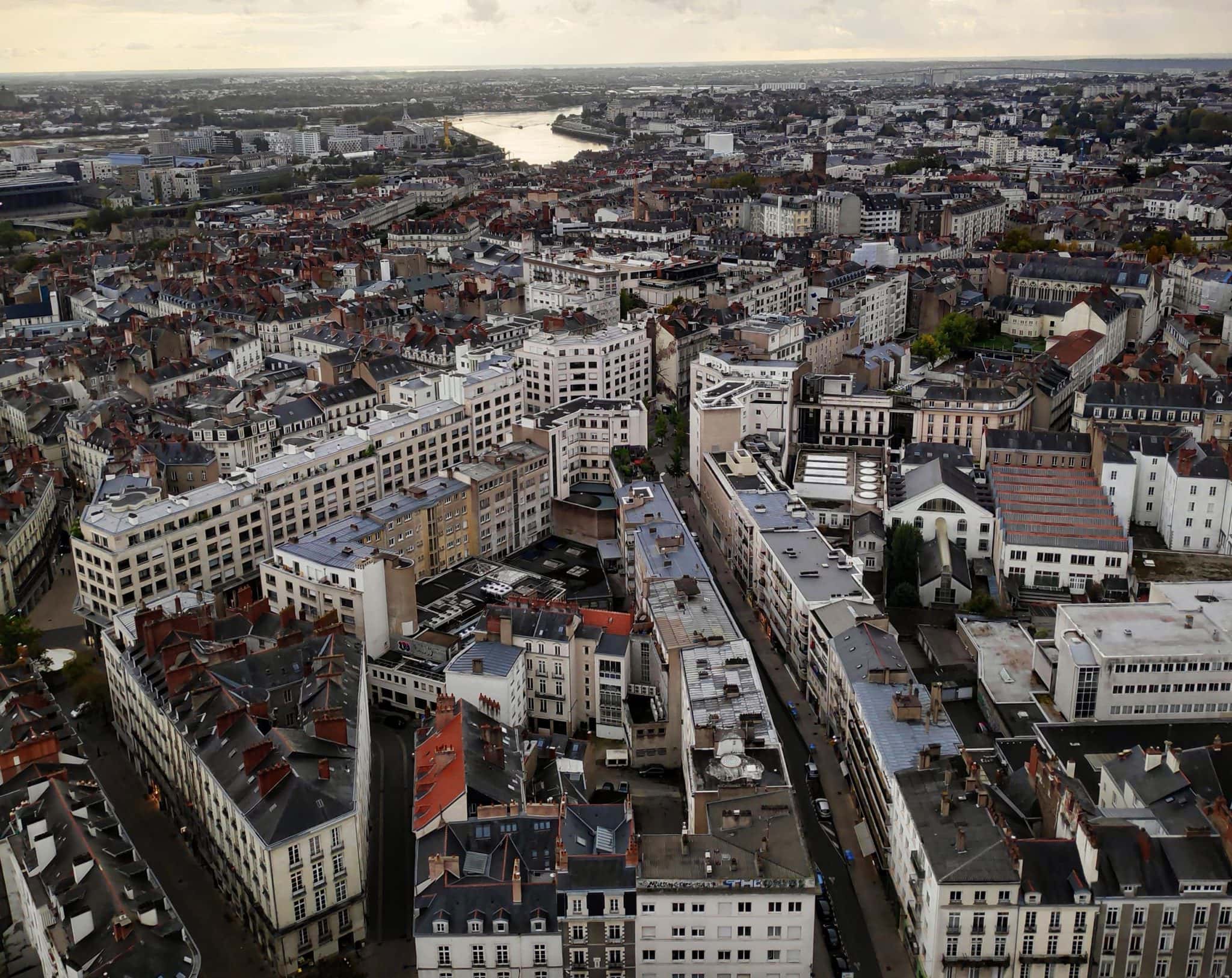 Nantes z výšky