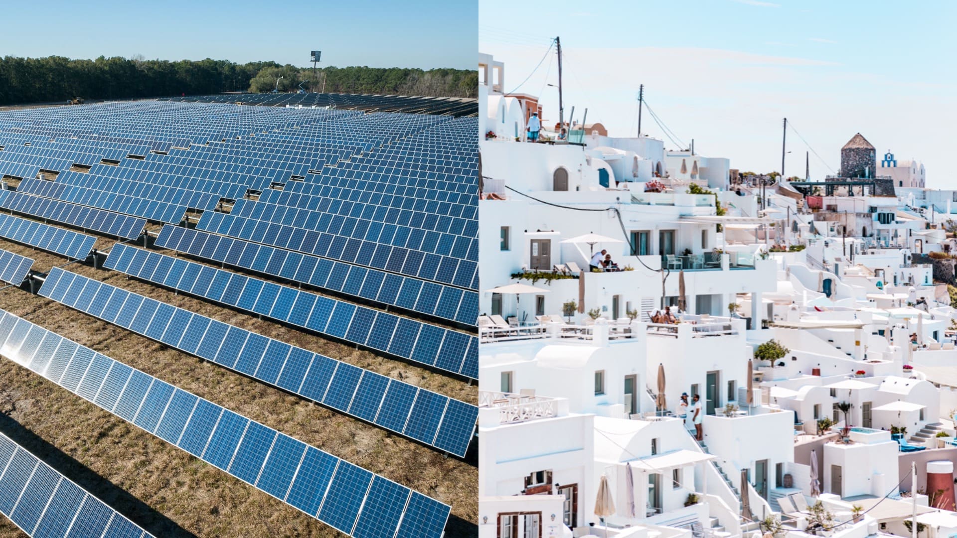 grécko solárne farmy
