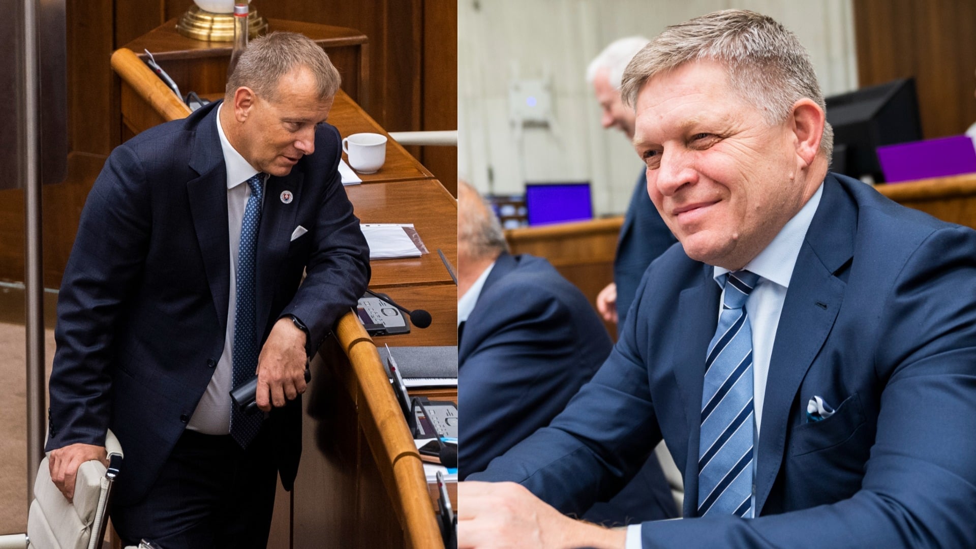 Šéf Sme rodina Boris Kollár sa opiera v parlamente a Robert Fico s úškrnom