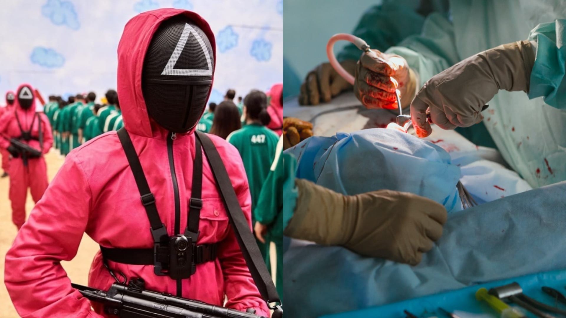 squid game, odoberanie organov