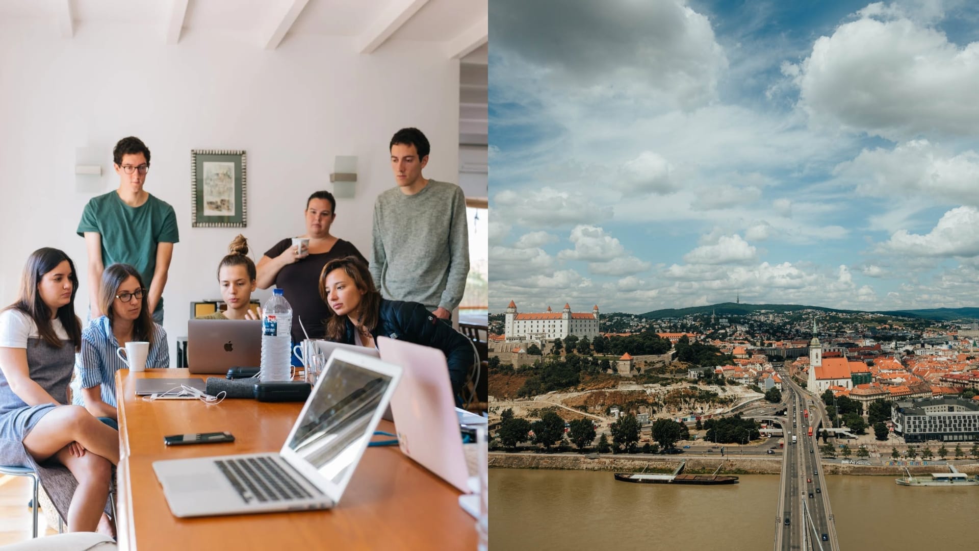 tím , ľudia, bratislava, mladí