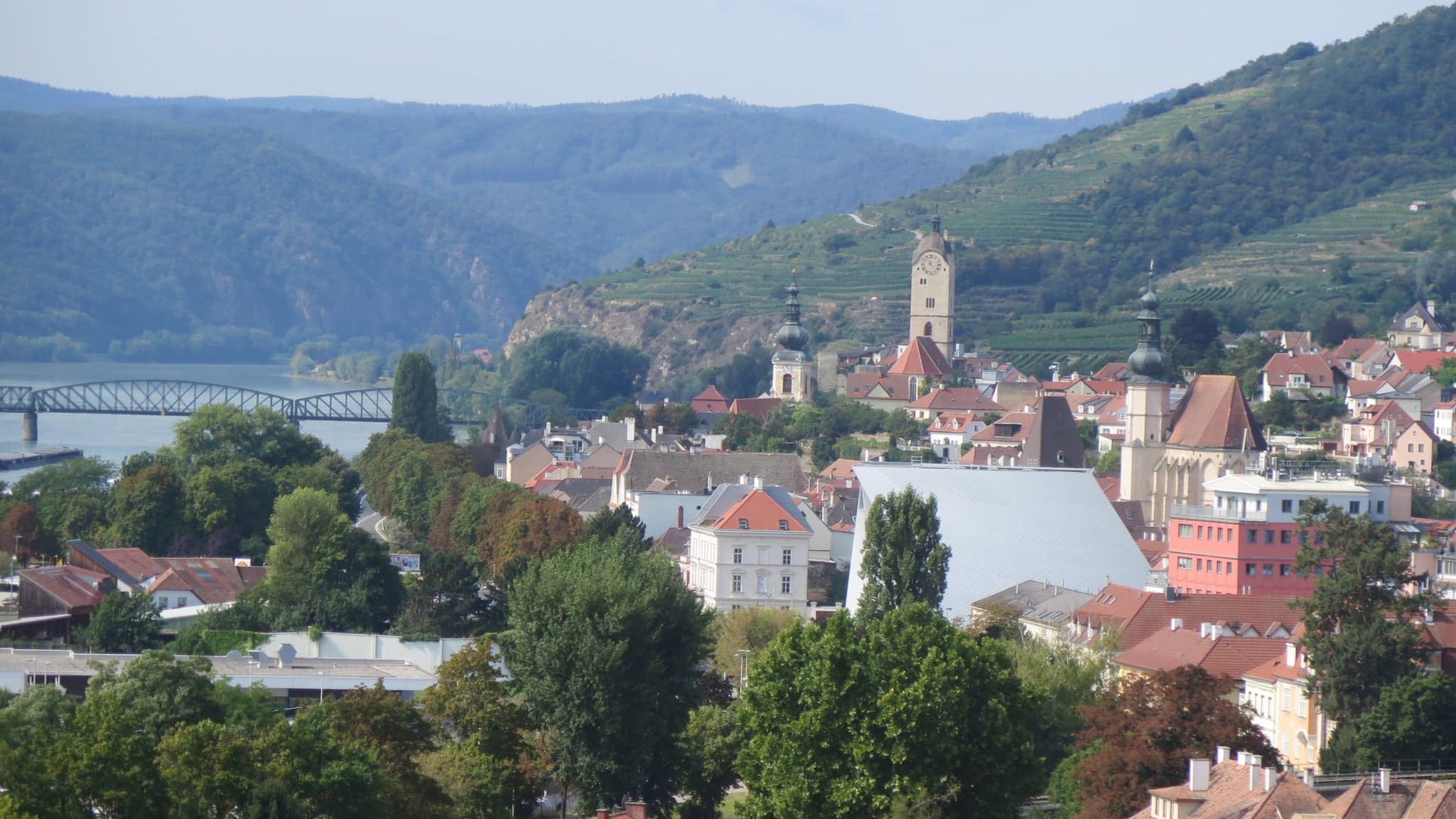 Wachau z výšky - Dunaj a Spitz
