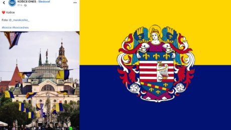 Slovákov vytočila vlajka Košíc, pomýlili si ju s ukrajinskou. Zrkadlo národa, komentuje polícia