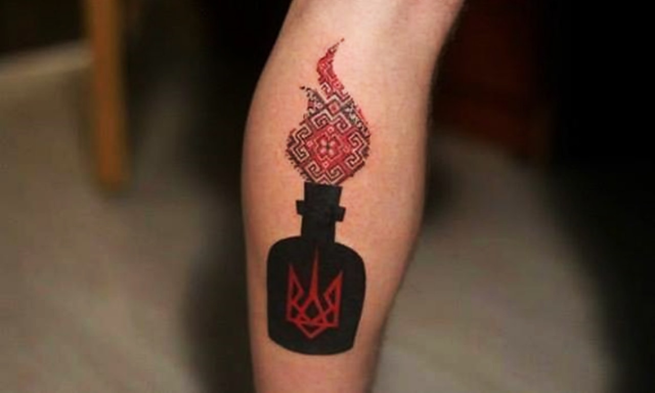 molotov ukrajinsé tetovanie