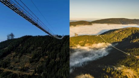 Pár kilometrov od Slovenska otvárajú najdlhší visutý most na svete. Doslova sa prejdeš medzi zemou a nebom