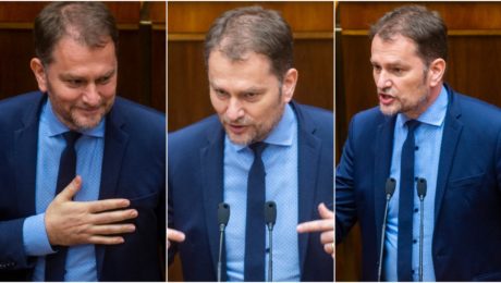 Na snímke Igor Matovič v rôznych polohách
