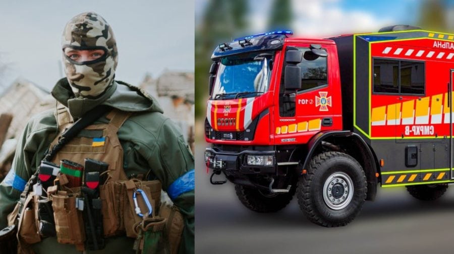 ukrajina, hasičské auto
