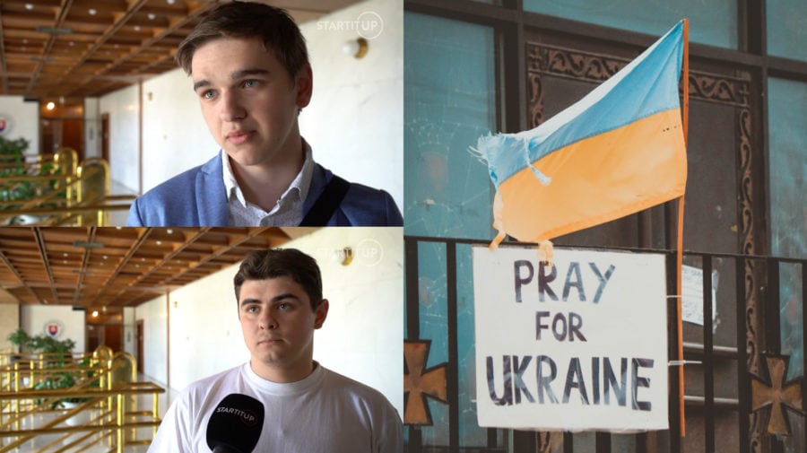 ukrajina vlajka studenti