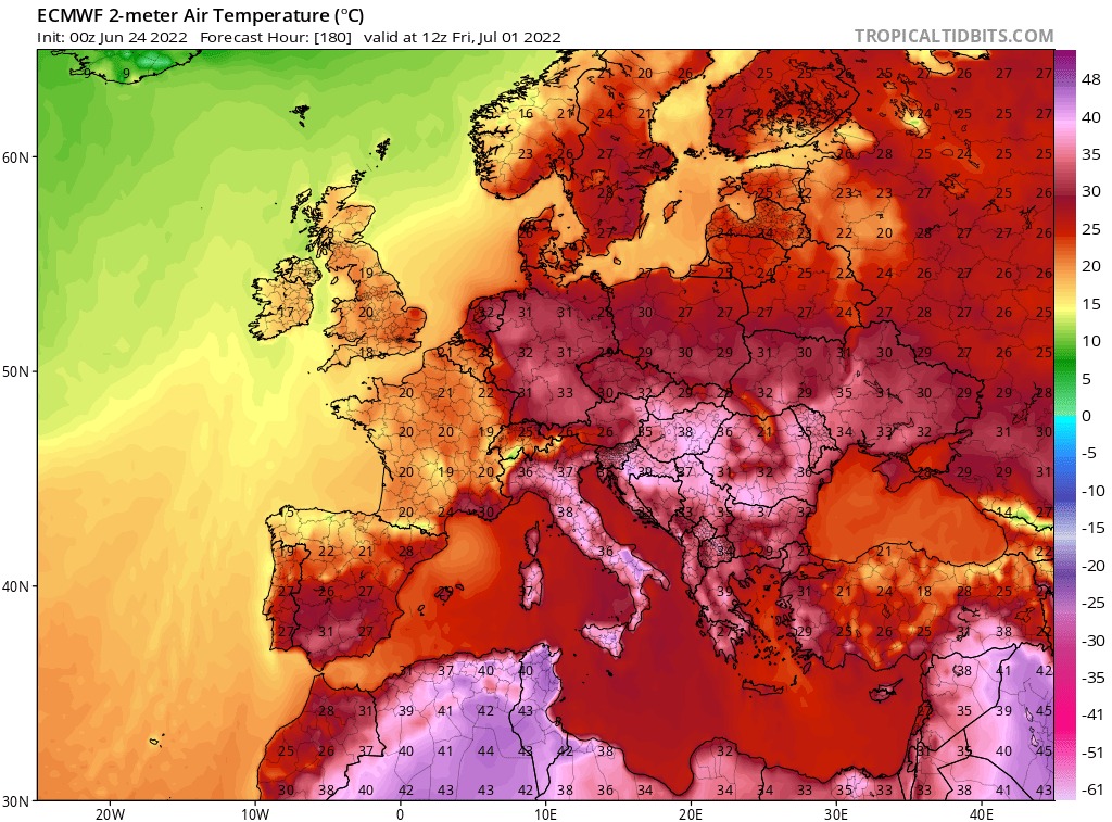 počasie, predpoveď z 24.6.2022