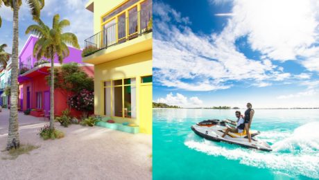 Nový ostrov na Maldivách.